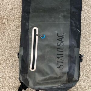 Black and Gray Stahlsac dry bag backpack
